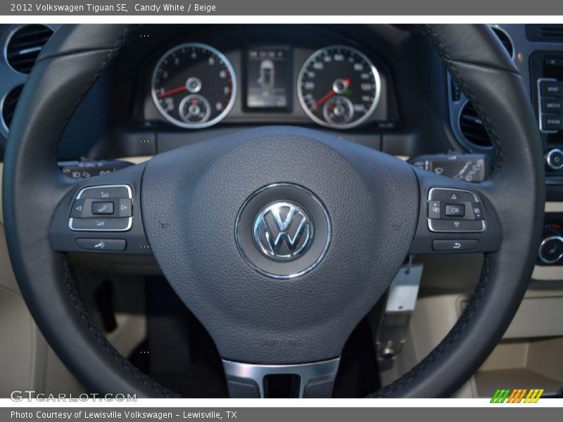 Candy White / Beige 2012 Volkswagen Tiguan SE