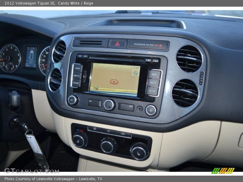 Candy White / Beige 2012 Volkswagen Tiguan SE
