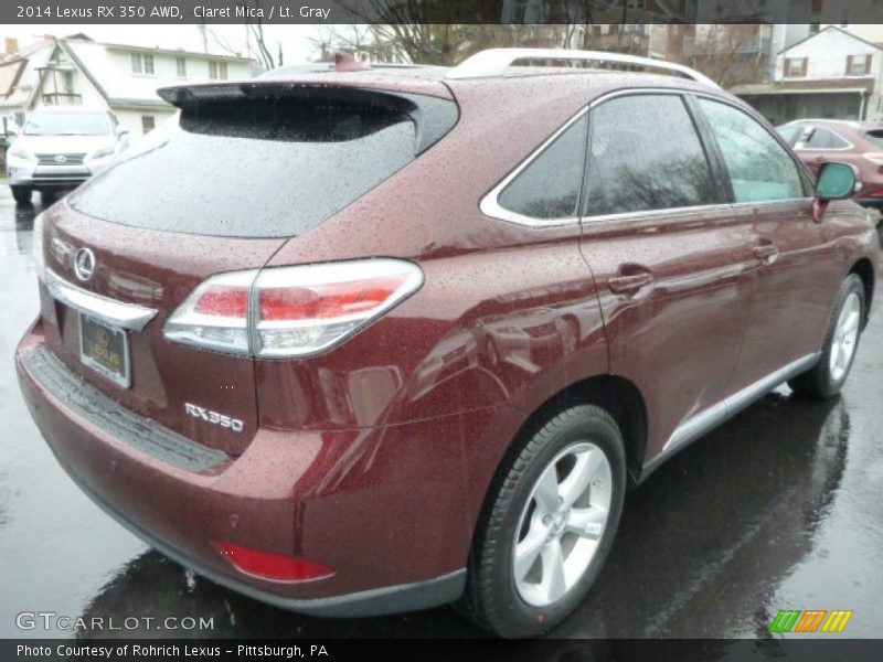 Claret Mica / Lt. Gray 2014 Lexus RX 350 AWD