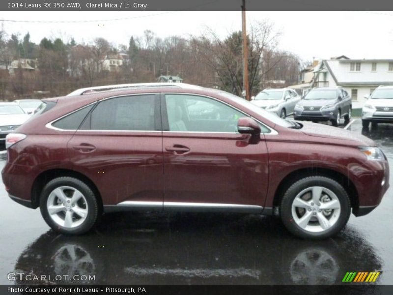 Claret Mica / Lt. Gray 2014 Lexus RX 350 AWD