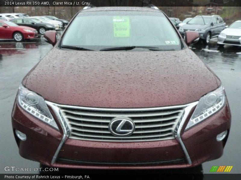 Claret Mica / Lt. Gray 2014 Lexus RX 350 AWD