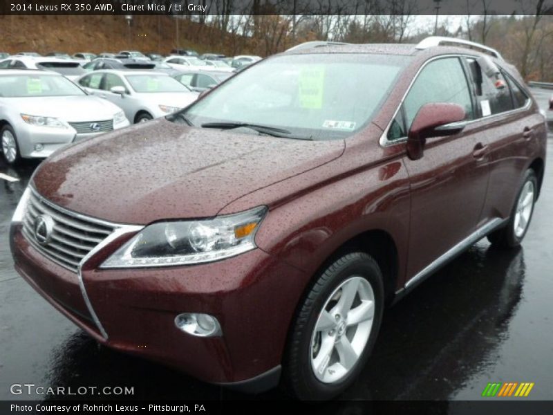 Claret Mica / Lt. Gray 2014 Lexus RX 350 AWD