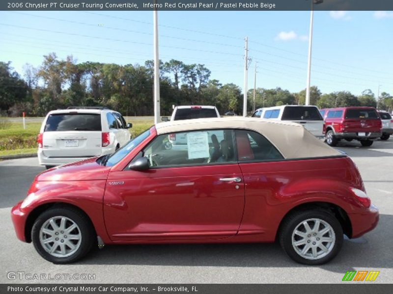 Inferno Red Crystal Pearl / Pastel Pebble Beige 2006 Chrysler PT Cruiser Touring Convertible