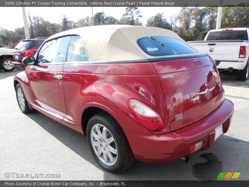 Inferno Red Crystal Pearl / Pastel Pebble Beige 2006 Chrysler PT Cruiser Touring Convertible