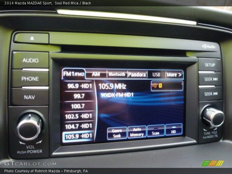 Soul Red Mica / Black 2014 Mazda MAZDA6 Sport