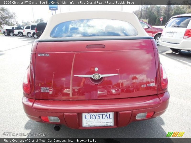 Inferno Red Crystal Pearl / Pastel Pebble Beige 2006 Chrysler PT Cruiser Touring Convertible