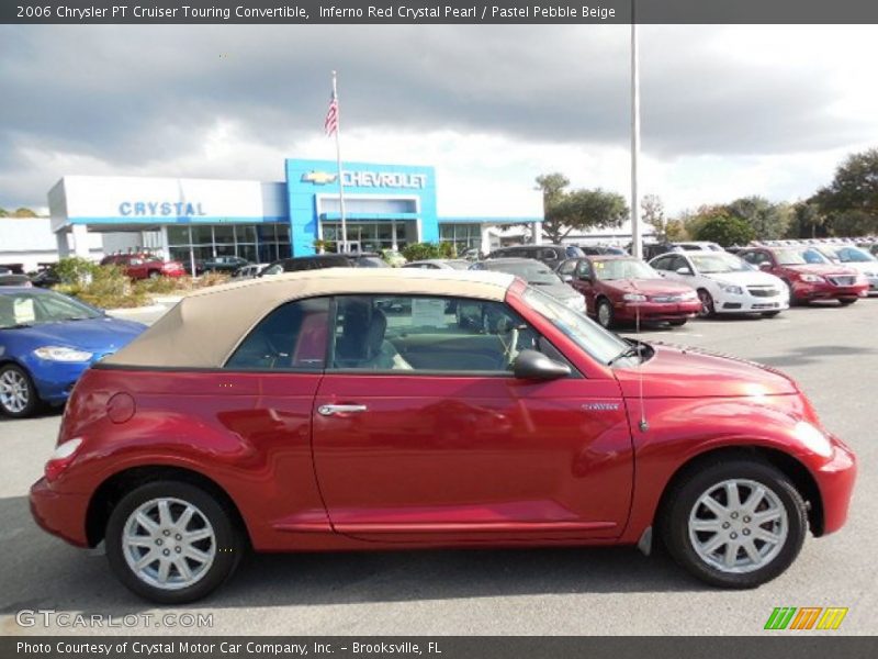 Inferno Red Crystal Pearl / Pastel Pebble Beige 2006 Chrysler PT Cruiser Touring Convertible