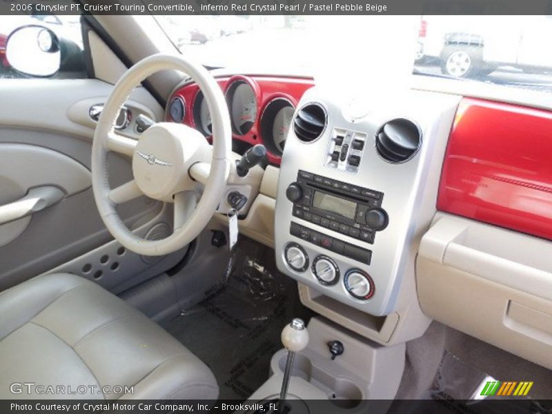 Inferno Red Crystal Pearl / Pastel Pebble Beige 2006 Chrysler PT Cruiser Touring Convertible