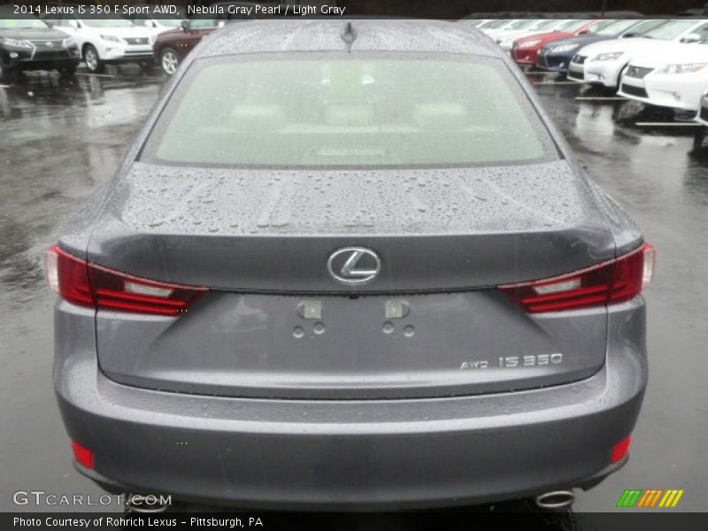 Nebula Gray Pearl / Light Gray 2014 Lexus IS 350 F Sport AWD