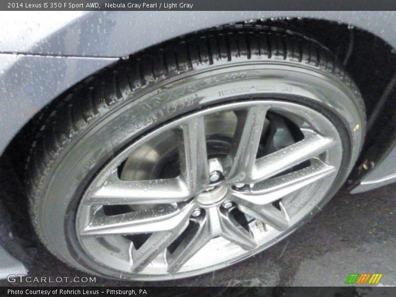 Nebula Gray Pearl / Light Gray 2014 Lexus IS 350 F Sport AWD