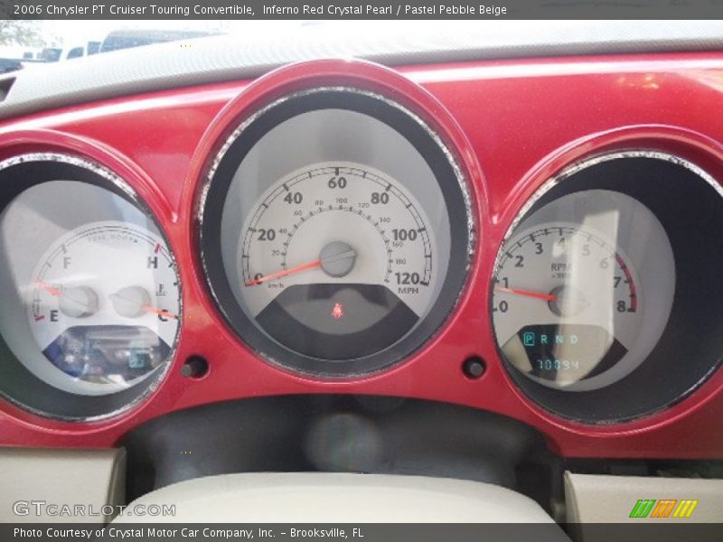 Inferno Red Crystal Pearl / Pastel Pebble Beige 2006 Chrysler PT Cruiser Touring Convertible