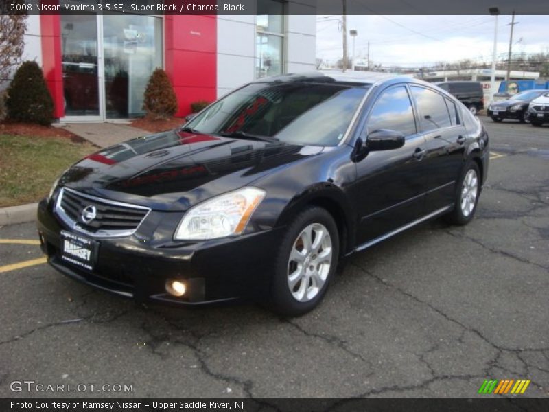 Super Black / Charcoal Black 2008 Nissan Maxima 3.5 SE
