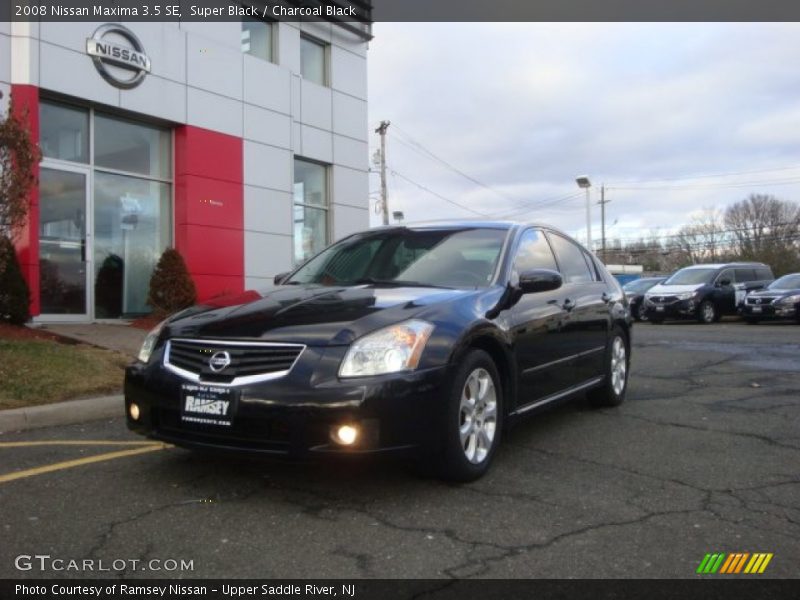 Super Black / Charcoal Black 2008 Nissan Maxima 3.5 SE