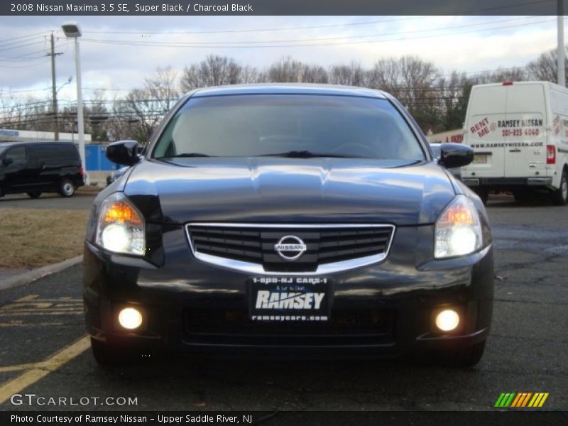 Super Black / Charcoal Black 2008 Nissan Maxima 3.5 SE