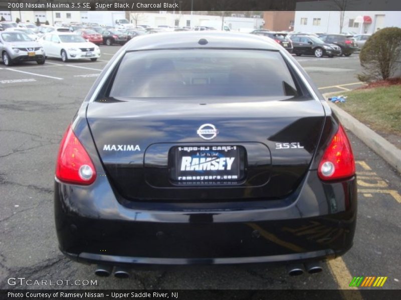 Super Black / Charcoal Black 2008 Nissan Maxima 3.5 SE