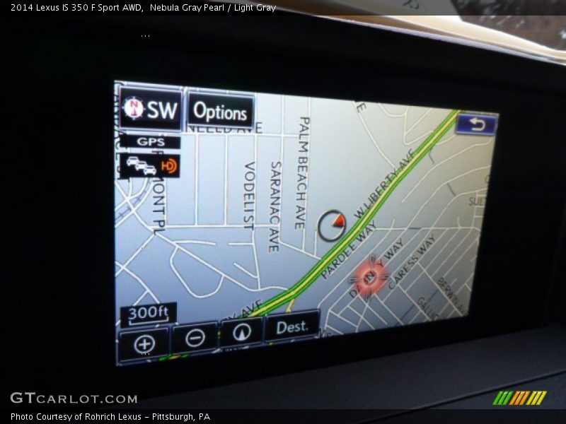 Nebula Gray Pearl / Light Gray 2014 Lexus IS 350 F Sport AWD