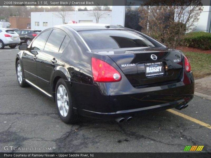 Super Black / Charcoal Black 2008 Nissan Maxima 3.5 SE