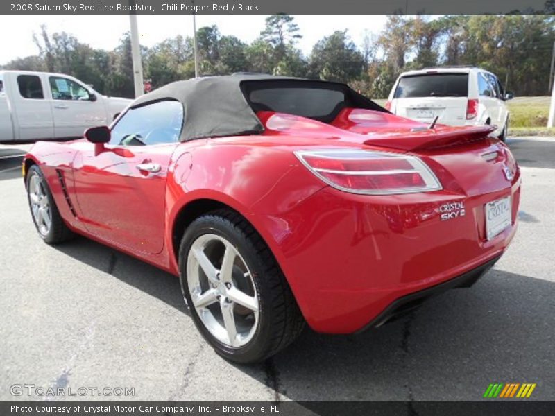 Chili Pepper Red / Black 2008 Saturn Sky Red Line Roadster
