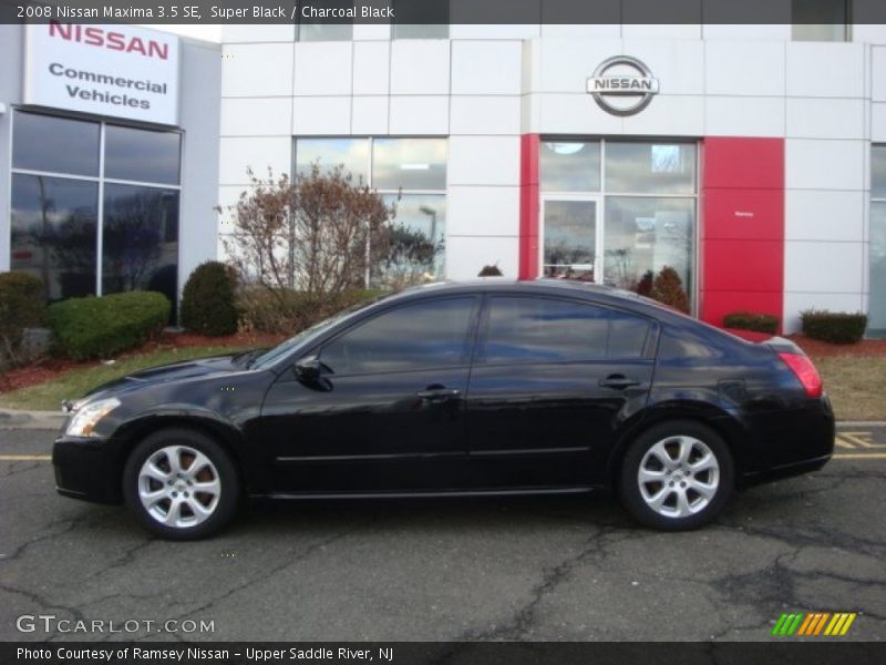 Super Black / Charcoal Black 2008 Nissan Maxima 3.5 SE