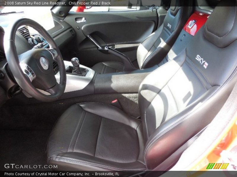 Chili Pepper Red / Black 2008 Saturn Sky Red Line Roadster