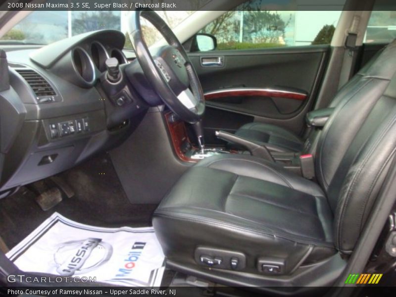 Super Black / Charcoal Black 2008 Nissan Maxima 3.5 SE