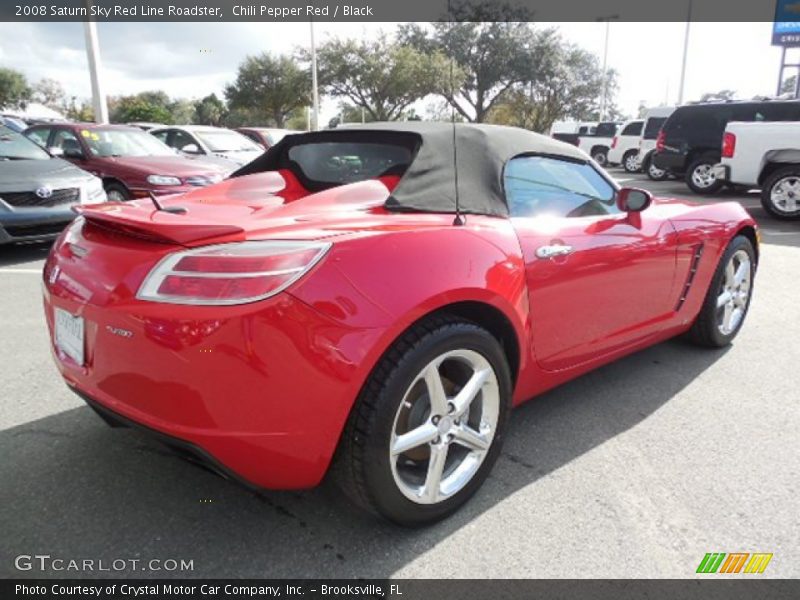 Chili Pepper Red / Black 2008 Saturn Sky Red Line Roadster