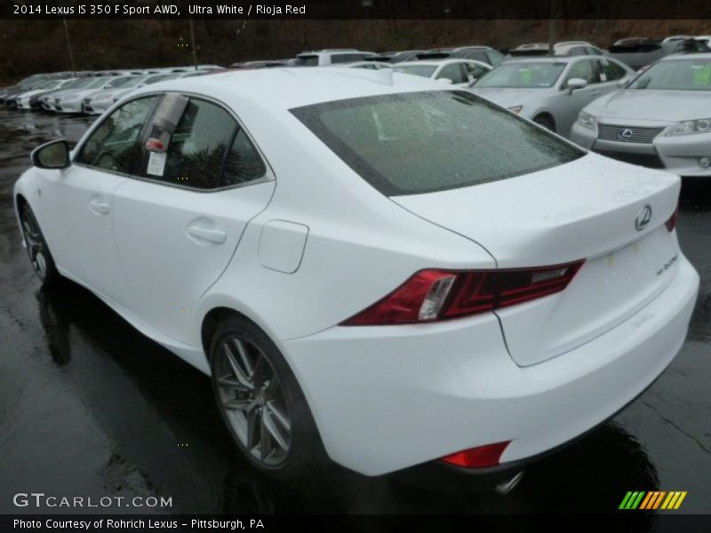 Ultra White / Rioja Red 2014 Lexus IS 350 F Sport AWD