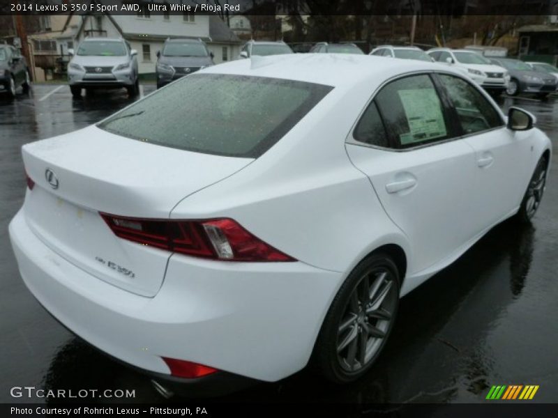 Ultra White / Rioja Red 2014 Lexus IS 350 F Sport AWD