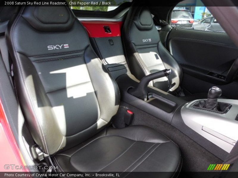 Chili Pepper Red / Black 2008 Saturn Sky Red Line Roadster