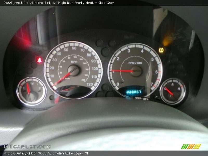 Midnight Blue Pearl / Medium Slate Gray 2006 Jeep Liberty Limited 4x4