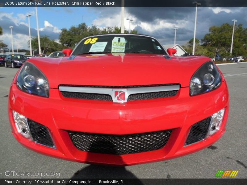 Chili Pepper Red / Black 2008 Saturn Sky Red Line Roadster