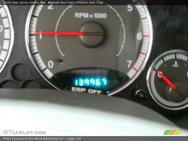 Midnight Blue Pearl / Medium Slate Gray 2006 Jeep Liberty Limited 4x4