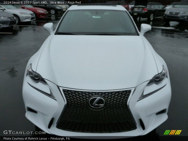 Ultra White / Rioja Red 2014 Lexus IS 350 F Sport AWD