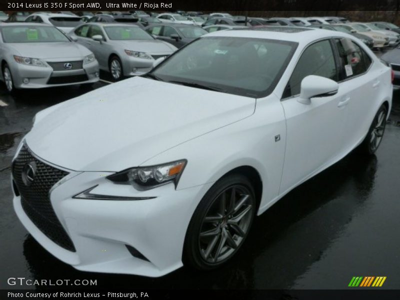 Ultra White / Rioja Red 2014 Lexus IS 350 F Sport AWD