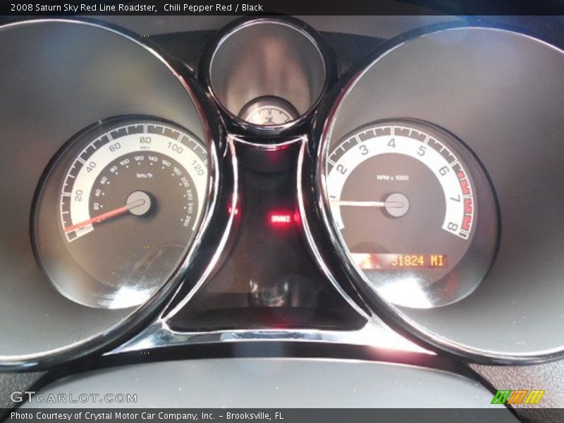 Chili Pepper Red / Black 2008 Saturn Sky Red Line Roadster