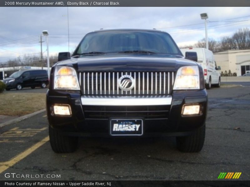 Ebony Black / Charcoal Black 2008 Mercury Mountaineer AWD