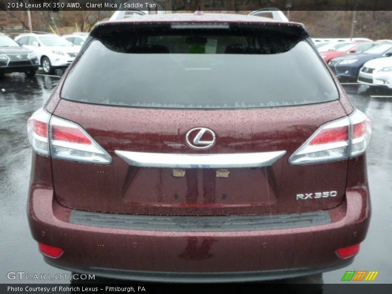 Claret Mica / Saddle Tan 2014 Lexus RX 350 AWD