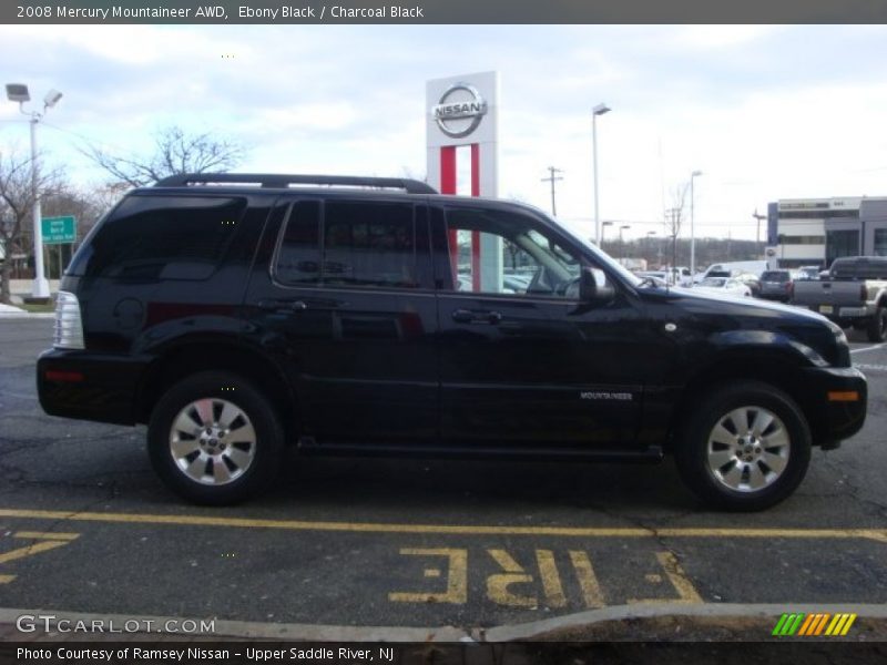 Ebony Black / Charcoal Black 2008 Mercury Mountaineer AWD