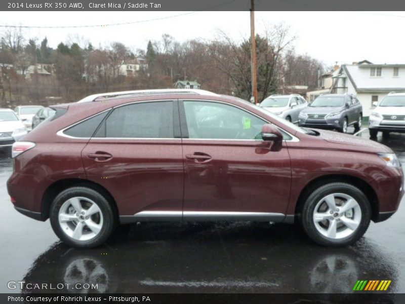 Claret Mica / Saddle Tan 2014 Lexus RX 350 AWD