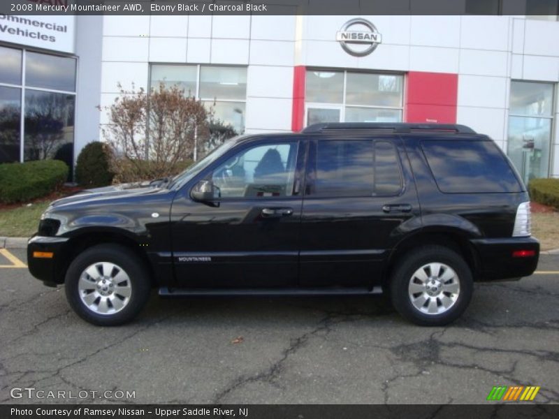 Ebony Black / Charcoal Black 2008 Mercury Mountaineer AWD