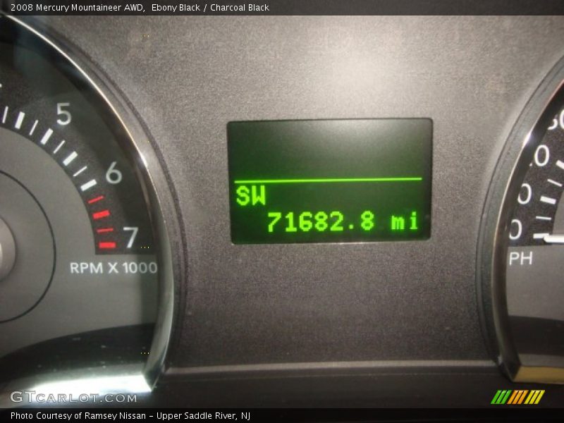 Ebony Black / Charcoal Black 2008 Mercury Mountaineer AWD
