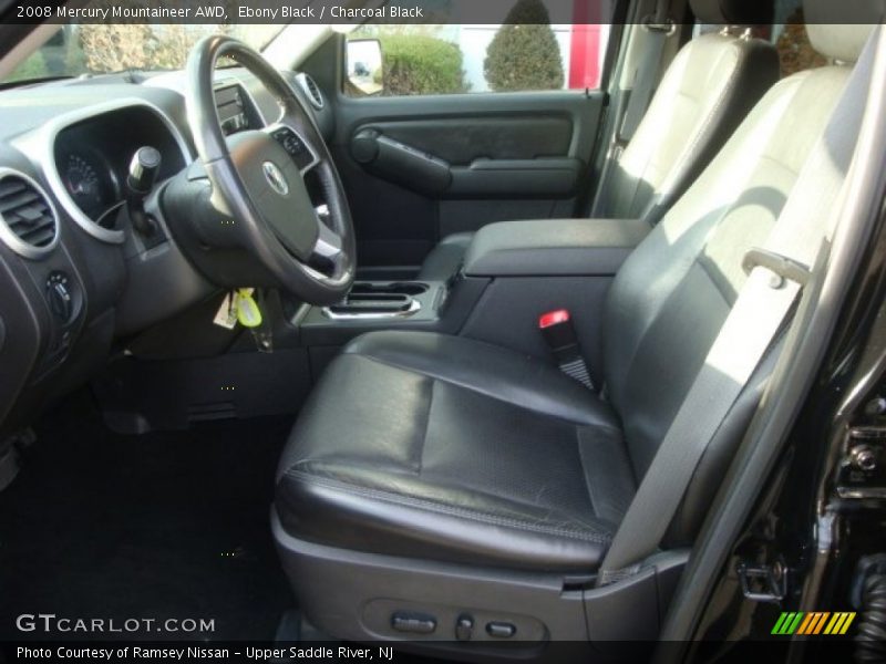 Ebony Black / Charcoal Black 2008 Mercury Mountaineer AWD