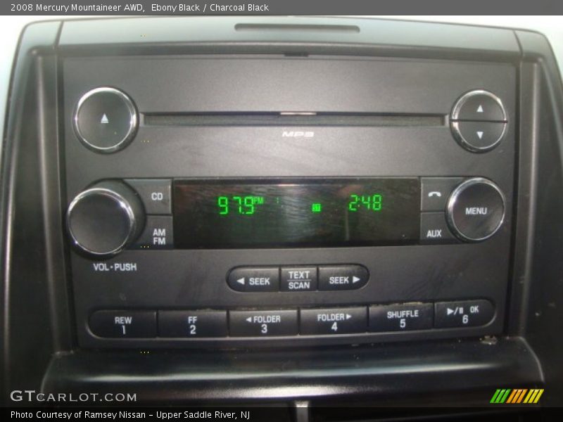 Ebony Black / Charcoal Black 2008 Mercury Mountaineer AWD