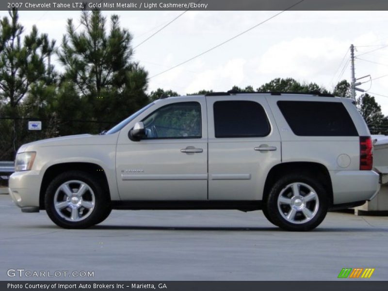 Gold Mist Metallic / Light Cashmere/Ebony 2007 Chevrolet Tahoe LTZ