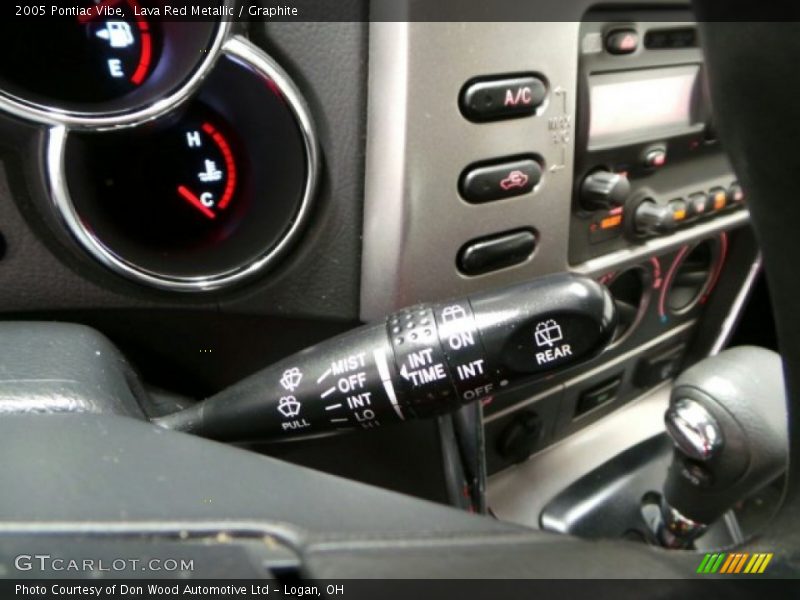 Lava Red Metallic / Graphite 2005 Pontiac Vibe