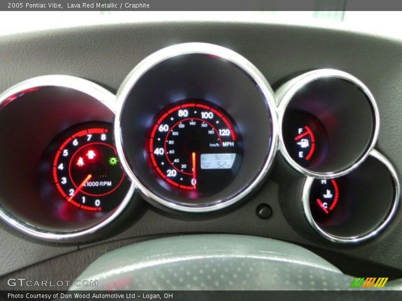 Lava Red Metallic / Graphite 2005 Pontiac Vibe