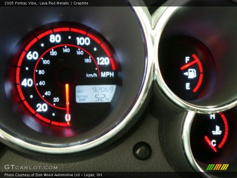 Lava Red Metallic / Graphite 2005 Pontiac Vibe
