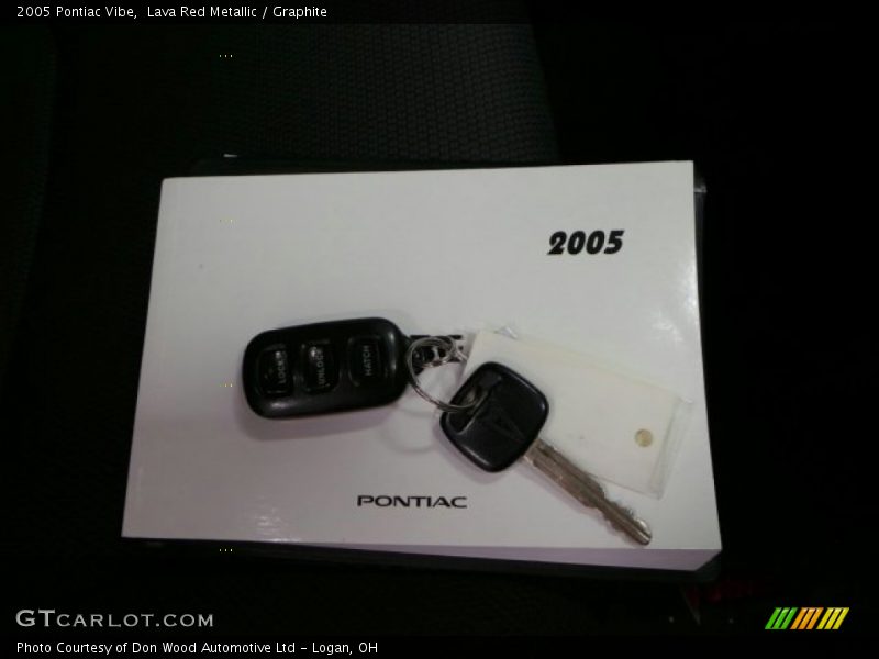 Lava Red Metallic / Graphite 2005 Pontiac Vibe