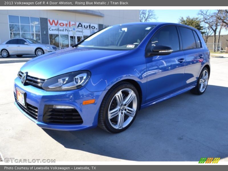 Rising Blue Metallic / Titan Black 2013 Volkswagen Golf R 4 Door 4Motion