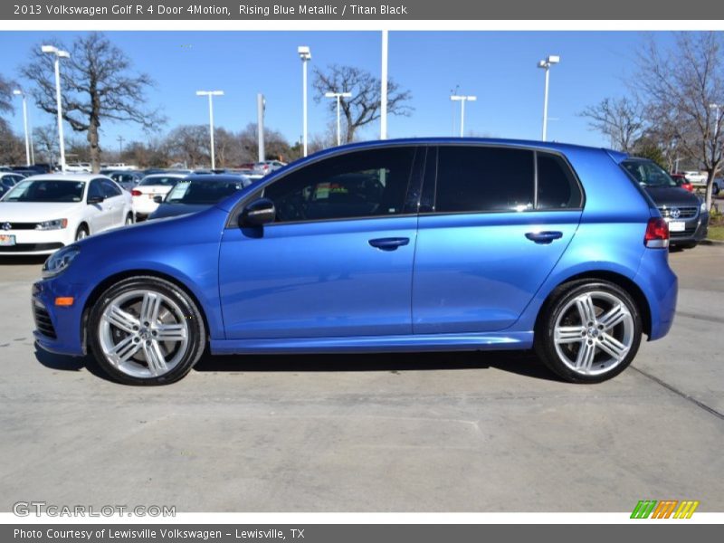 Rising Blue Metallic / Titan Black 2013 Volkswagen Golf R 4 Door 4Motion